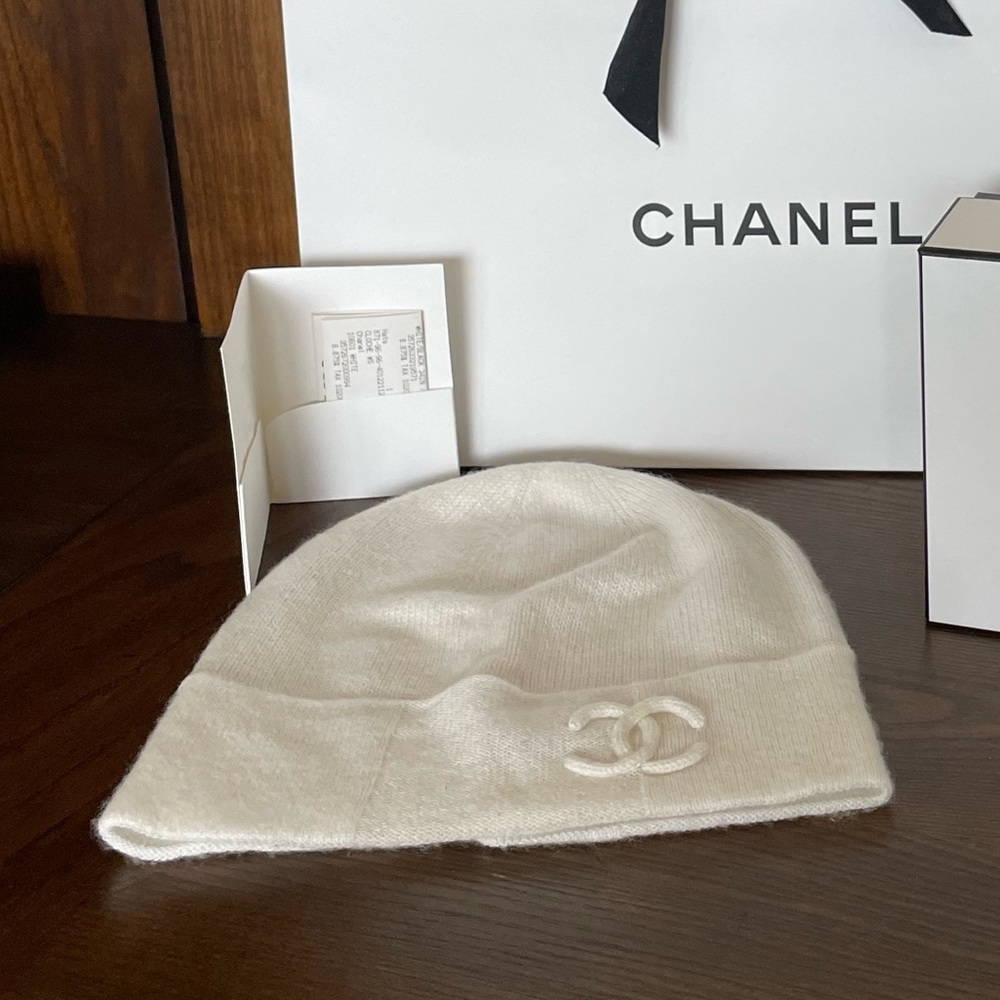 Authentic Chanel Cashmere Beanie